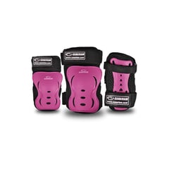 CANARIAM - Kit de Protección Para Patinaje C2 Fucsia Talla XS