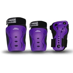 CANARIAM - Kit de Protección Para Patinaje C2 Morado Talla XS