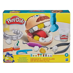 PLAY DOH - Dentista Bromista Play Doh, incluye ( maquina + 9 accesorios + 8 tarros plastilina) apartir 6 años