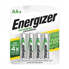 ENERGIZER - Pilas Recargables AA x 4 2000mah Bateria Regargable