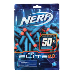 NERF - Repuesto 50 Dardos para Lanzador Elite 2.0 (A partir de 8 años)