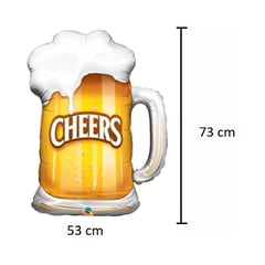BOMBAY - Globo cerveza grande bomba beer cheers celebracion 73 cm