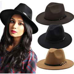 SPORTMASTER - Sombrero para mujer fedora en paño importado de alta calidad