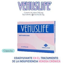 MEDLINE - Castaño de Indias Venuslife Antivaricoso 250 Mg x 30 Capsulas