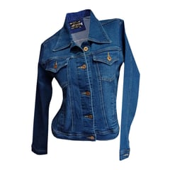 GENERICO - Chaqueta En Jean Para Mujer AZUL