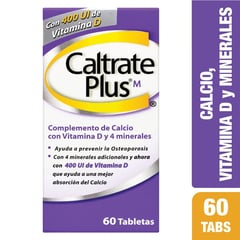 CALTRATE - Plus 400ui X 60 Tabletas