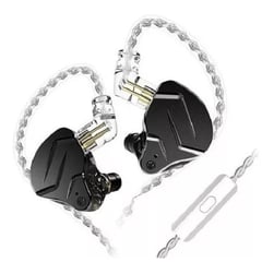 KZ - Audífonos zsn pro x originales in ear hibridos Negro Con Mic