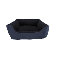 HALLY PET - Cama Grande Con Cojín Lavable impermeable Azul Oscuro