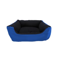 HALLY PET - Cama Grande Con Cojín Lavable impermeable Azul Claro