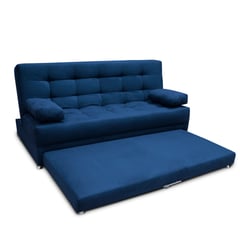 MUEBLES ONLINE - Sofa cama Nido Tarima Matter tela azul