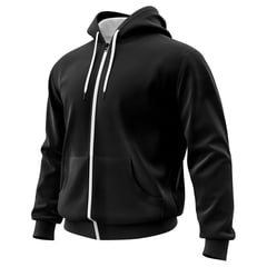 GENERICO - Buso Hoodie Saco En Algodón Perchado Con Cremallera Hombre.