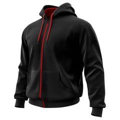 GENERICO - Buso Hoodie Saco En Algodón Perchado Con Cremallera Hombre.