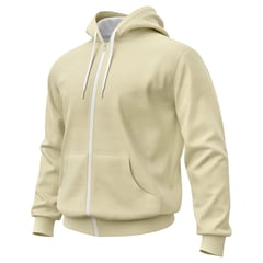 GENERICO - Buso Hoodie Saco En Algodón Perchado Con Cremallera Dama