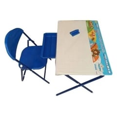 PRODEHOGAR - Escritorio para niños mesa y silla set kínder azul oscuro
