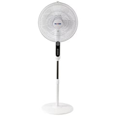 CLARK - Ventilador de Pie Silencioso 3 Velocidades con Timer Blanco