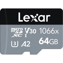 LEXAR - Memoria microSDXC UHS-I V30 64Gb 160Mbps 1066x
