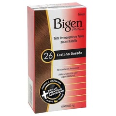 BIGEN - Tinte Permanente Para Cabello Matices Castaño Dorado 26