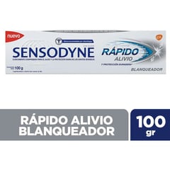 SENSODYNE - Crema Dental Sensodyne Rapido Alivio Blanqueador X 100 Gr