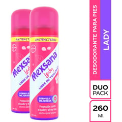 MEXSANA - Desodorante Para Pies Lady 2 X 260 Ml