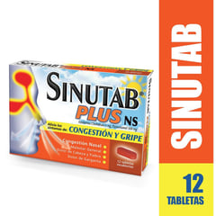 JOHNSON AND JOHNSON - Antigripal SINUTAB Plus Ns x 12 Und