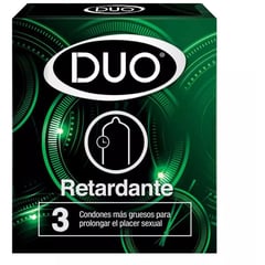 DUO - Condones Retardante x 3 Und
