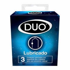 DUO - Condones Lubricado Normal x 3 Und