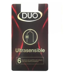 DUO - Condones Ultrasensible x 6 Und