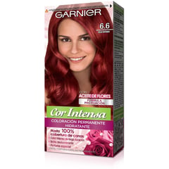 GARNIER - Tintura Permanente Cor Intensa Tono 6.6 Rojo Intenso