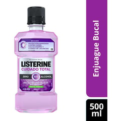 LISTERINE - Enjuague Bucal Cuidado Total Zero X 500 Ml