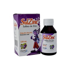 HUMAX - Sulzinc Solucion Oral 2 Mg Frasco x 120 Ml