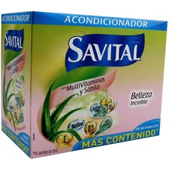 SAVITAL - Acondicionador Multivitaminas 20 Sobres X 25 Ml