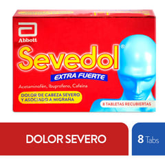 SEVEDOL - Extra Fuerte x 8 Tabletas