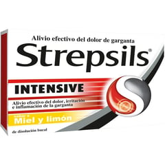 RECKITT BENCKISER - Strepsils Intensive Miel Limón x 64 Tabletas