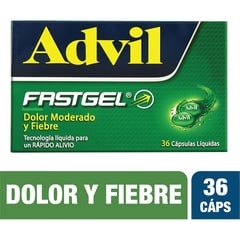 ADVIL - FastGel Dolor & Fiebre x 36 Und