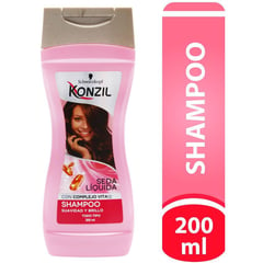 KONZIL - Shampoo Suavidad & Brillo Seda Liquida x 200 Ml
