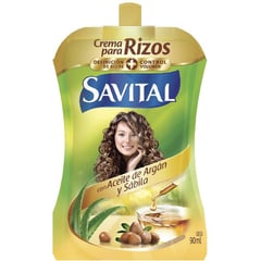 SAVITAL - Crema Para Peinar Aceite De Argán & Sábila 20 Sobres 23 Ml