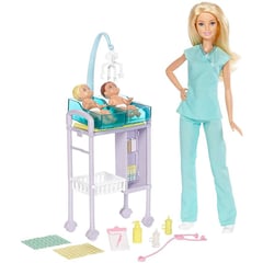 BARBIE - Muñeca barbie doctora de bebés pediatra original mattel