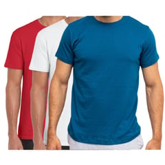 ELEMENTAL STORE - Camisetas para hombre en algodón 100% x 3 unidades.