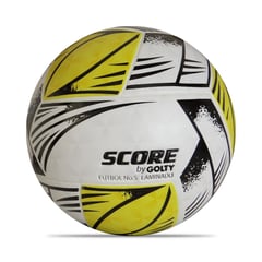 SCORE - Balón Fútbol By Golty Tribla No. 5-Blanco/Amarillo