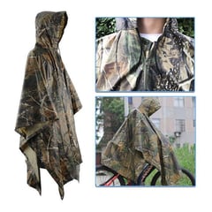 GENERICO - Capa impermeable camuflado lluvia capucha poncho carpa