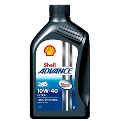 SHELL - Aceite de Motor Advance 10W40 Sintetico Ultra 4 Tiempos