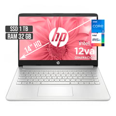 HP - INTEL CORE I5-1235U SSD 1TB RAM 32GB INTEL IRIS Xe LED 14 HD.