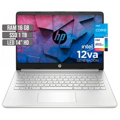 HP - PORTATIL INTEL CORE I5-1235U SSD 1TB RAM 16GB LED 14HD PLATA