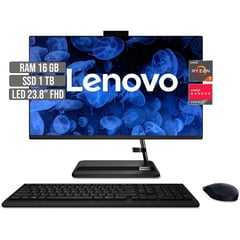 LENOVO - TODO EN UNO AMD RYZEN 7 5700U SSD 1TB RAM 16GB LED 23.8" FHD