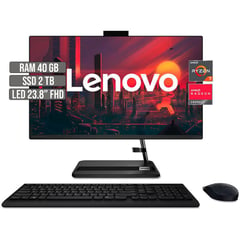 LENOVO - TODO EN UNO AMD RYZEN 7 5700U SSD 2TB RAM 40GB LED 23.8" FHD