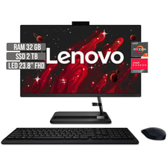 LENOVO - TODO EN UNO AMD RYZEN 7 5700U SSD 2TB RAM 32GB LED 23.8" FHD