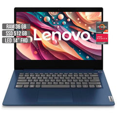 LENOVO - IDEAPAD AMD RYZEN 7-5700U SSD 512GB RAM 36GB LED 14" FHD