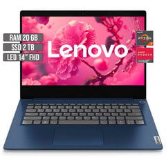 LENOVO - IDEAPAD AMD RYZEN 7-5700U SSD 2TB RAM 20GB LED 14" FHD.