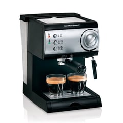 HAMILTON BEACH - Máquina Cafetera Automática Esspreso y Capuccino Doble