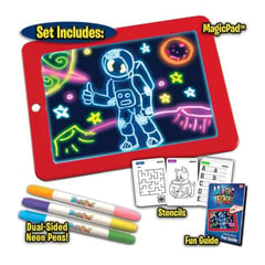 GENERICO - Tableta De Dibujo Con Luz Led Magic Pad Marcadores